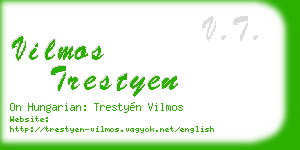 vilmos trestyen business card