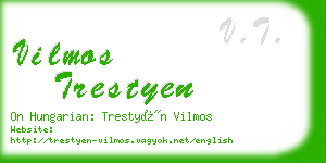 vilmos trestyen business card